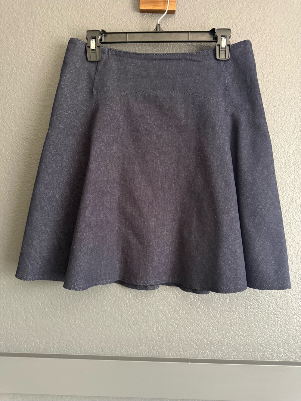 AKRIS PUNTO • denim Flared a-line Skirt - stretch denim Size 8
